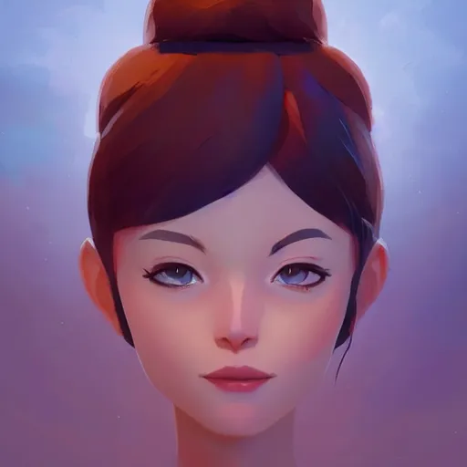 Image similar to face icon stylized minimalist the lost world, loftis, cory behance hd by jesper ejsing, by rhads, makoto shinkai and lois van baarle, ilya kuvshinov, rossdraws global illumination