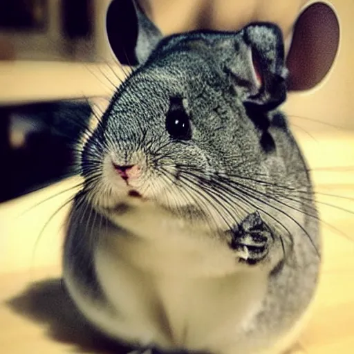 Image similar to “ very cute pixar chinchilla from a disabled veterans perspective ”