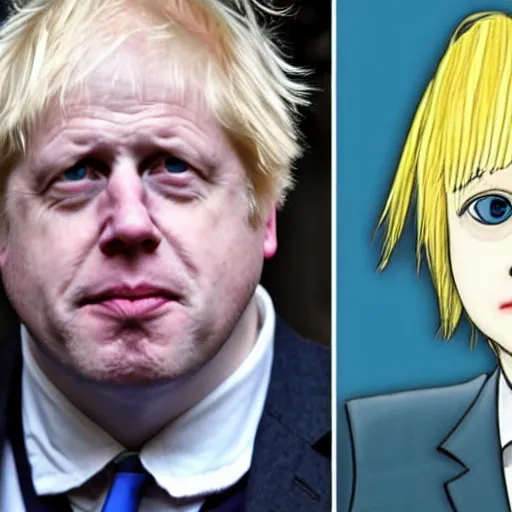 Image similar to boris johnson as a cute girl