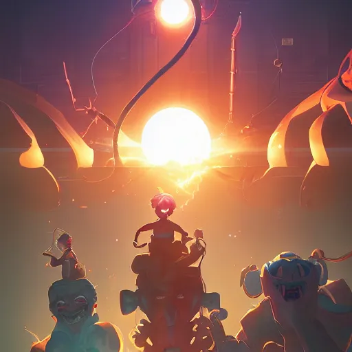 Image similar to hero world ghostbusters, behance hd by jesper ejsing, by rhads, makoto shinkai and lois van baarle, ilya kuvshinov, rossdraws global illumination