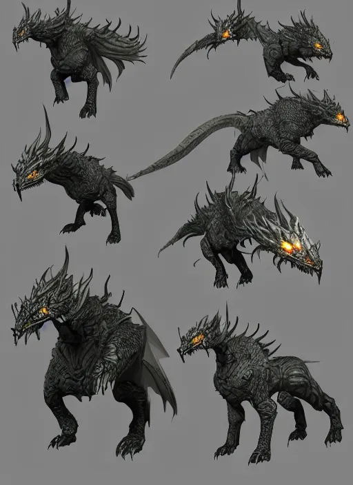 Image similar to new fantasy beast, fantasy, magic, dungeons and dragons, dnd, role playing, extremely detailed, volumetric lightning