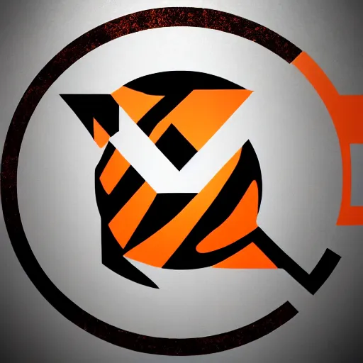 Image similar to Half Life 3 Logo, grainy, cracked, gradient, detailed, very detailed, heavily detailed, intricate details, intricately detailed, digital art, trending on artstation, 3D, studio quality lighting, dramatic lighting HD Quality, 4k resolution, 8k resolution, black background, Half Life 3 Logo is orange and is in the foreground, Realistic, Shiny Lighting, Shiny