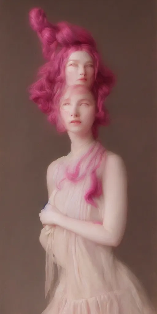 Image similar to princess bubblegum, masterpiece by Edgar Maxence and Ross Tran and Michael Whelan, gustav dore, 8k, octane render