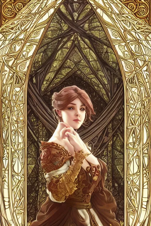 Image similar to pipe organ, d & d, fantasy, intricate, elegant, highly detailed, digital painting, artstation, concept art, smooth, sharp focus, illustration, art by artgerm and dragolisco and alphonse mucha and dragolisco