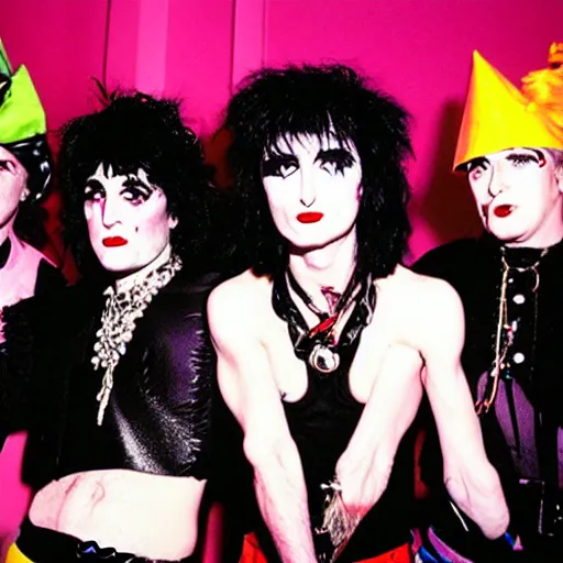 Image similar to party in the style of siouxsie sioux