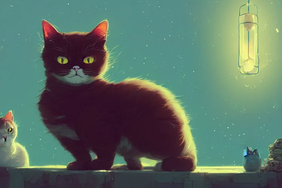 Image similar to beautiful render of cute cat, by victo ngai and andreas rocha and greg rutkowski, trending on artstation, unreal engine, 8 k hd wallpaperjpeg artifact, blur, artfact