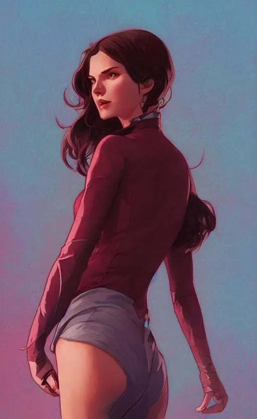 Prompt: Wanda Maximoff, highly detailed, digital painting, artstation, standing, facing camera, concept art, smooth, sharp focus, illustration, art by artgerm and alphonse mucha, high definition digital art, dramatic lighting, in the style of ilya kuvshinov and Ross tran