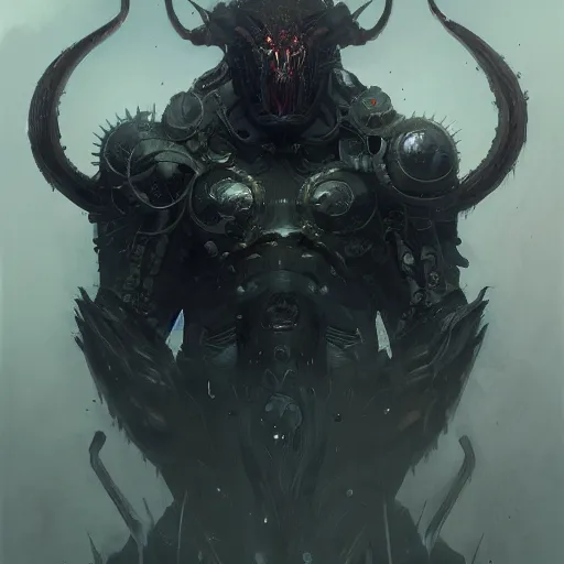 Prompt: mechanical demon, elden ring, concept art, smooth, sharp focus, beautifully detailed, photorealistic intricate, grimdark, symmetrical, 4 k, trending on artstation by greg rutkowski