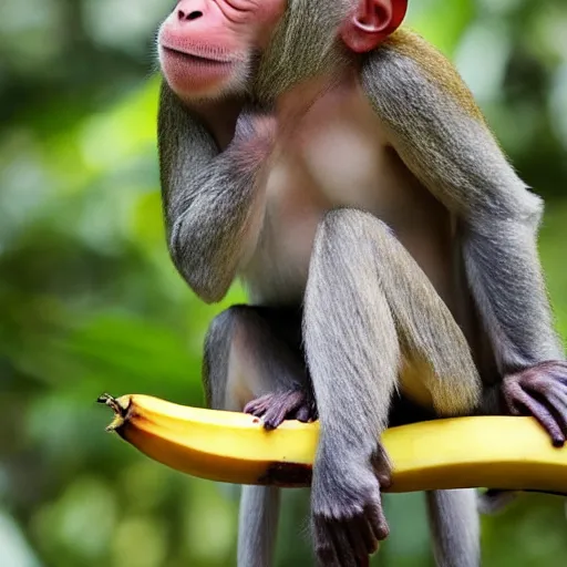 Image similar to monkey surfing on a banana