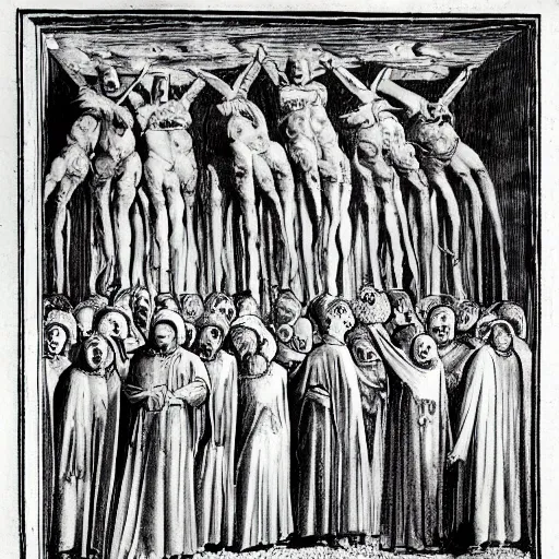 Image similar to illustration for the Divina Commedia by Dante