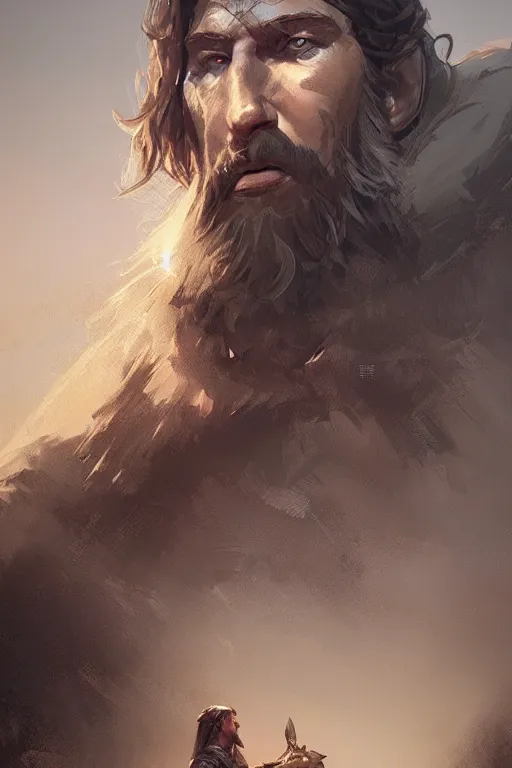 Image similar to portrait, the King of the vikings, dramatic lighting, cinematic, establishing shot, extremly high detail, foto realistic, cinematic lighting, post processed, concept art, artstation, matte painting, style by eddie mendoza, raphael lacoste, alex ross