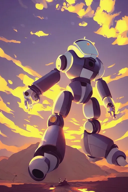 Image similar to metabots medabots medarotto medarot robot minimalist comics, behance hd by jesper ejsing, by rhads, makoto shinkai and lois van baarle, ilya kuvshinov, rossdraws global illumination ray tracing hdr radiating a glowing aura