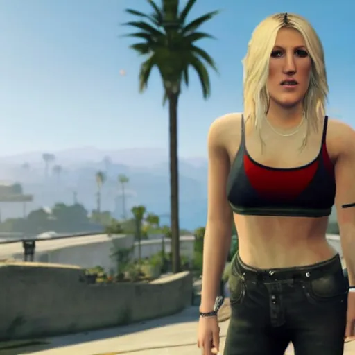 Image similar to Ellie Goulding in GTA 5