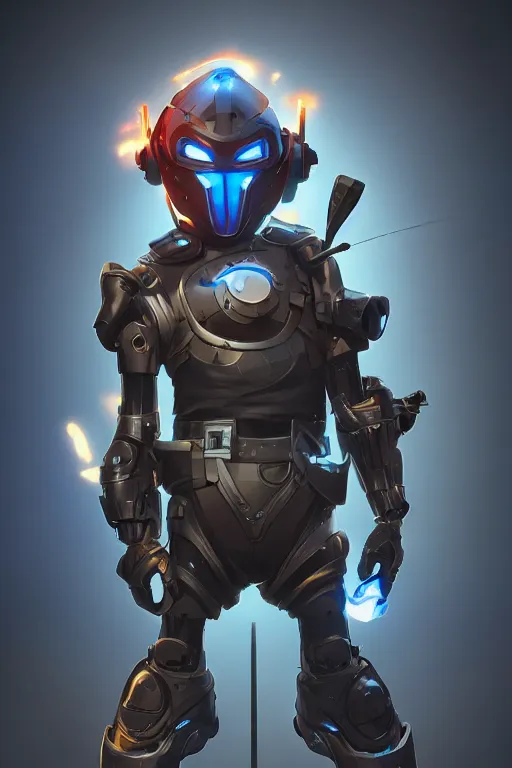 Image similar to epic mask helmet robot ninja portrait stylized as fornite style game design fanart by concept artist gervasio canda, behance hd by jesper ejsing, by rhads, makoto shinkai and lois van baarle, ilya kuvshinov, rossdraws global illumination radiating a glowing aura global illumination ray tracing hdr render in unreal engine 5