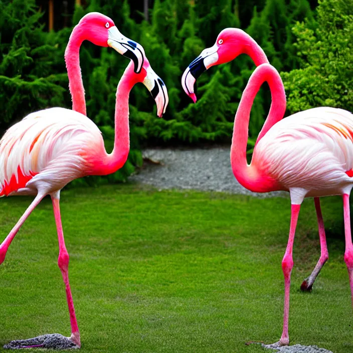 Image similar to flamingo lawn monsters at vanvcouver,british columbia,canada