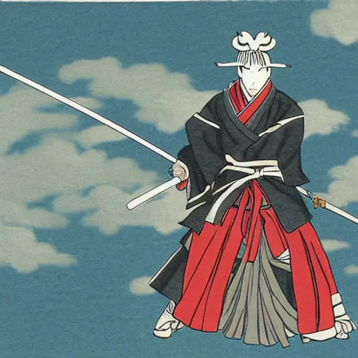 Prompt: samurai anime by shinji obara manglobe