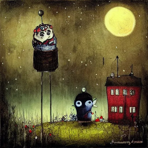 Image similar to a painting by alexander jansson