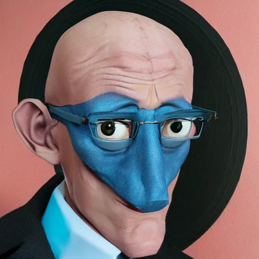 Image similar to A middle-aged Dr. Venture in real life with a hooked nose, a long gaunt face and skinny body and neck, very thin and bald, realistic, very realistic, hyperrealistic, highly detailed, very detailed, extremely detailed, detailed, digital art, oil painting, trending on artstation, headshot and bodyshot, detailed face, very detailed face, extremely detailed face, HD Quality, 8k resolution, very very detailed face, real life