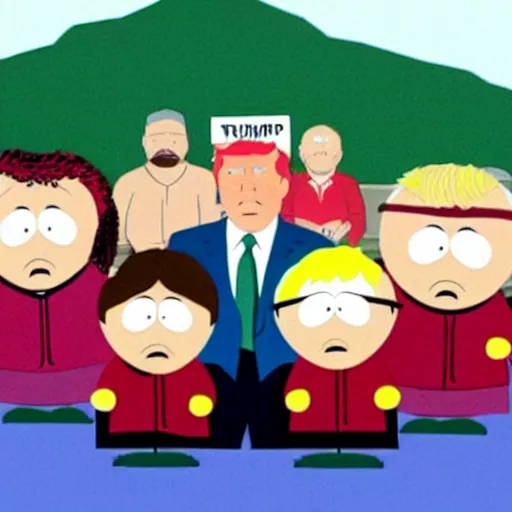 Prompt: trump in south park