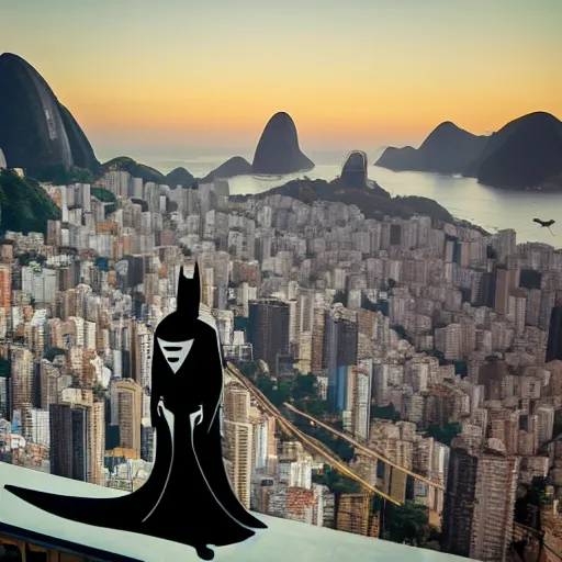 Prompt: batman in rio de janeiro