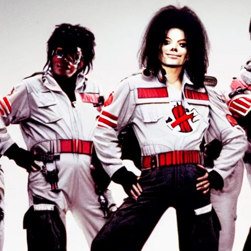 Prompt: Michael Jackson iPhone Bobby Brown Ghostbusters