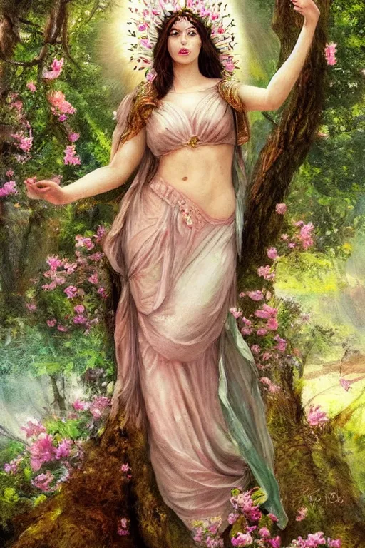 Prompt: The Goddess of Spring | fantasy art