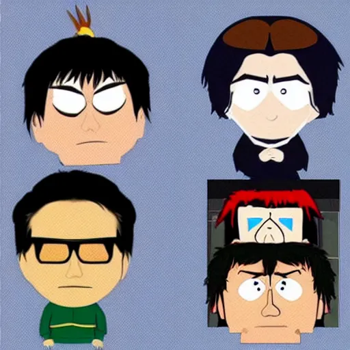 Prompt: jackie chan, in the style of south park