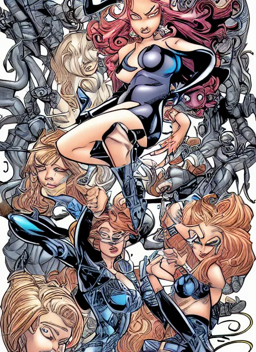 Image similar to spash page by j. scott campbell