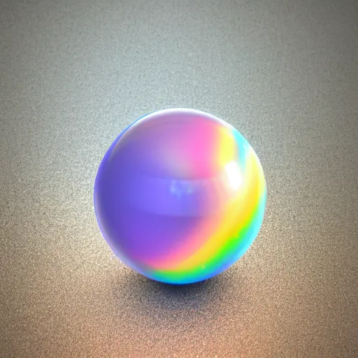 Prompt: photorealistic clean crystal orb filled with multi rainbow colored broken glass