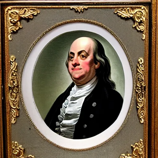 Prompt: photo of benjamin franklin at the met gala