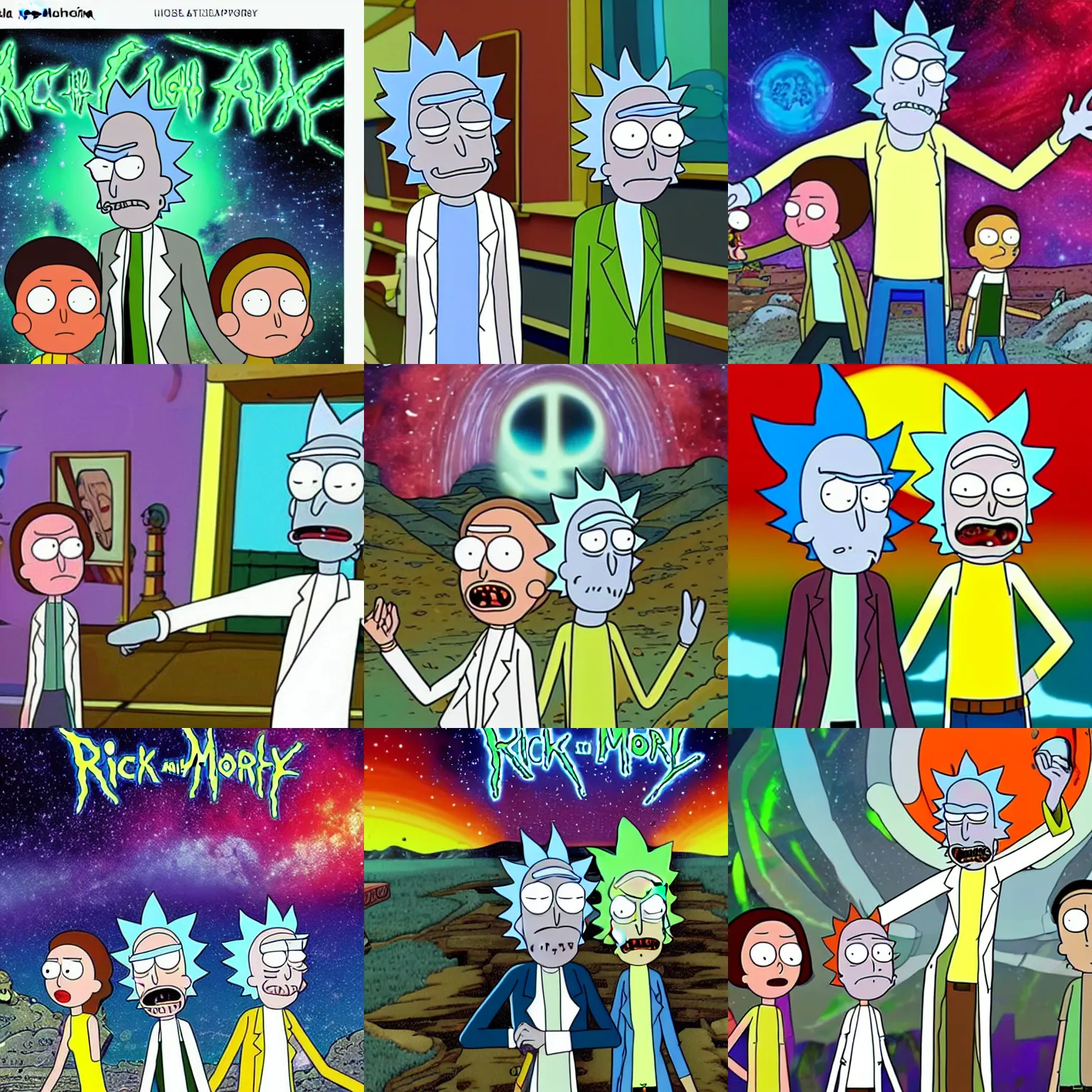 Prompt: rick and morty