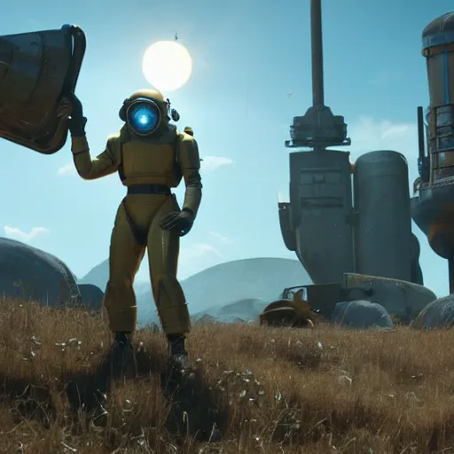 Prompt: a still from vault-tec movie