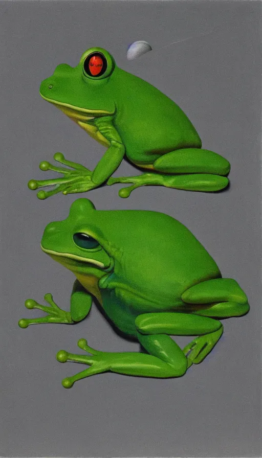 Prompt: frog by René Magritte, detailed, 4k