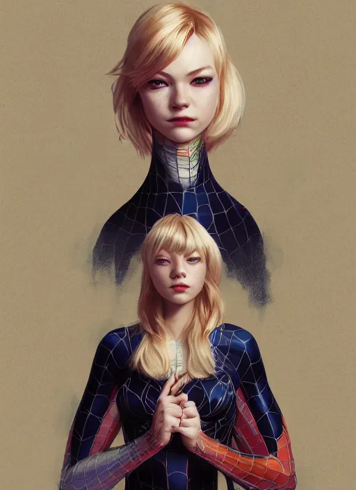 spiderman and gwen stacy fan art