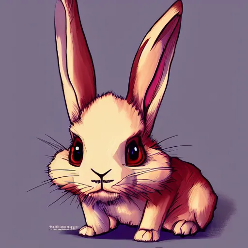 Prompt: rabbit in the style of huachong artstation