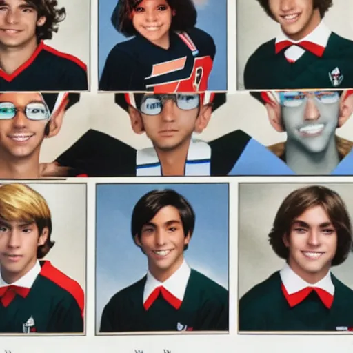 Image similar to Voltron high school yearbook photo