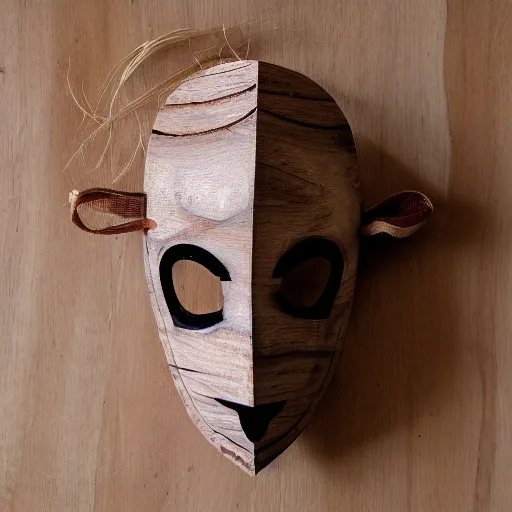 Image similar to lamb cult wooden mask