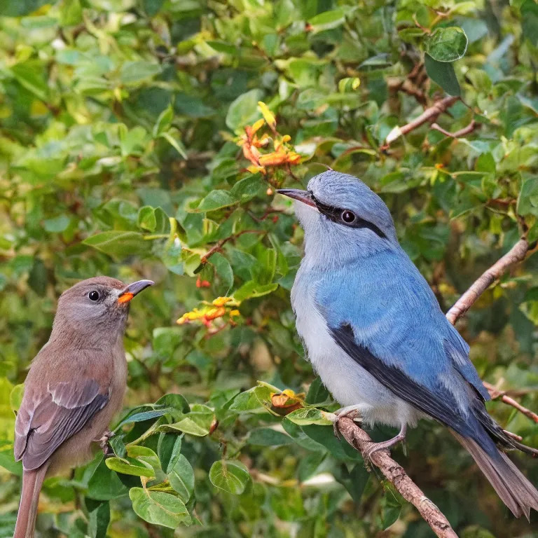 Prompt: a bird in hand is worth two in the bush, highly detailed, 8 k resolution