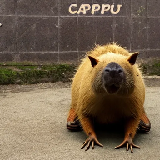 Image similar to capybara demon