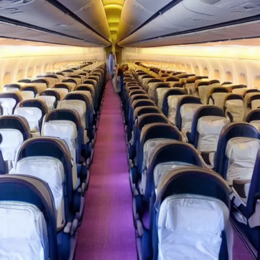 Image similar to last photo inside a japanese airplane cabin