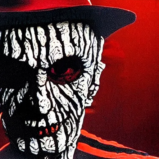 Image similar to Freddy Krueger from the movie a Nightmare on Elm Street