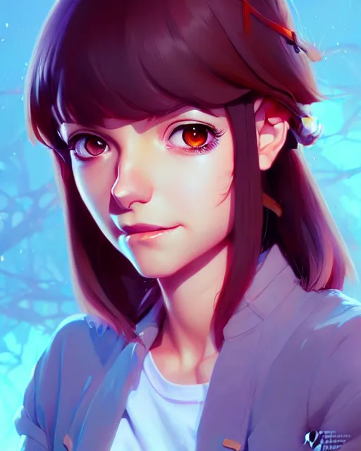 Image similar to anna faris, portrait shinkai makoto studio ghibli studio key hideaki anno sakimichan stanley artgerm lau rossdraws james jean marc simonetti elegant highly detailed digital painting artstation pixiv