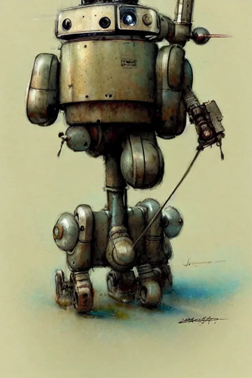 Image similar to (((((1950s robot . muted colors.))))) by Jean-Baptiste Monge !!!!!!!!!!!!!!!!!!!!!!!!!!!