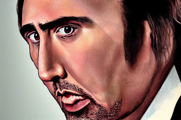 Prompt: nicolas cage, 8k, photorealistic, high resolution, highly detailed, junji ito