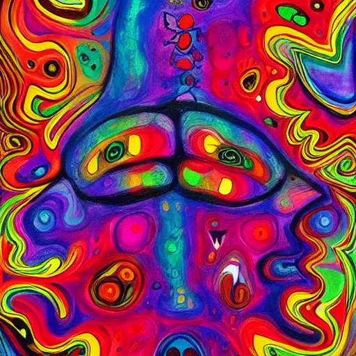 psychedelic painting of the soul | Stable Diffusion | OpenArt