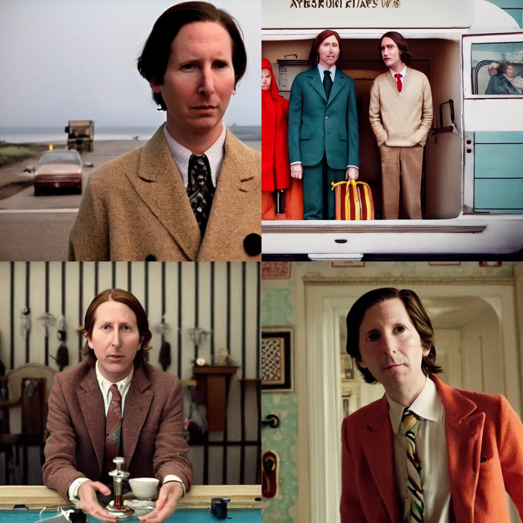 Prompt: wes anderson starring in a film titled wes anderson directed by wes anderson