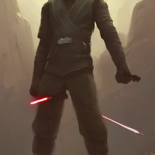 Image similar to scifi art by greg rutkowski, ben skywalker and a jedi that looks like john boyega training with lightsabers, star wars expanded universe, he is about 3 0 years old, highly detailed portrait, digital painting, artstation, concept art, smooth, sharp foccus ilustration, artstation hq