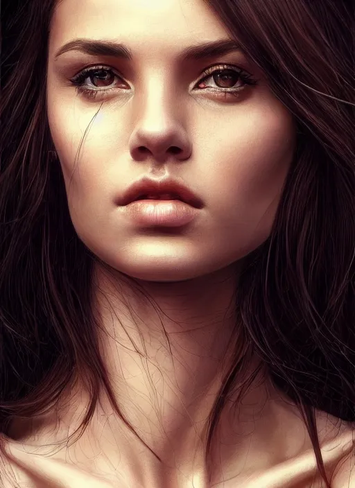 Image similar to photo of a gorgeous young woman in the style of stefan kostic, realistic, sharp focus, 8 k high definition, insanely detailed, intricate, elegant, art by david cronenberg and stanley lau and artgerm