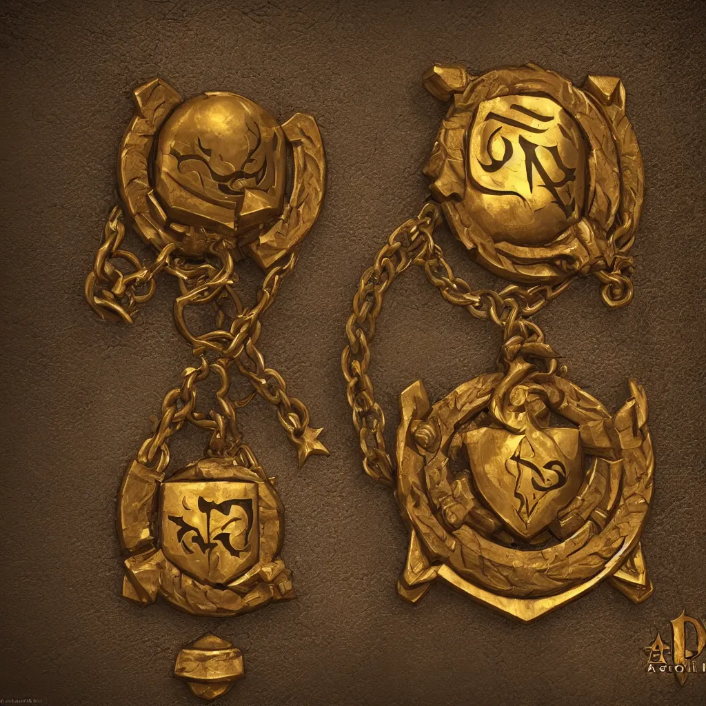 Prompt: symbol of a thieves guild on a secret door, gold, realistic, trending on artstation, unreal engine