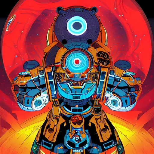 Image similar to Tengen Tonpa Gurenn Lagann, mega spiral power, by James Jean and dan mumford and strongstufftom